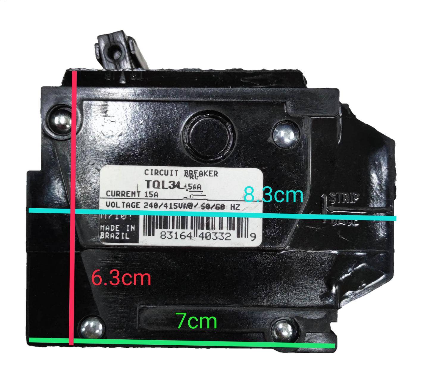GE Circuit Breaker 3 Phase Plug In TQL, Circuit Breakers