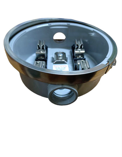 Cirtech Round Meter Base 1", Electrical Meter Base, KWH Meter base 1" Hub Size