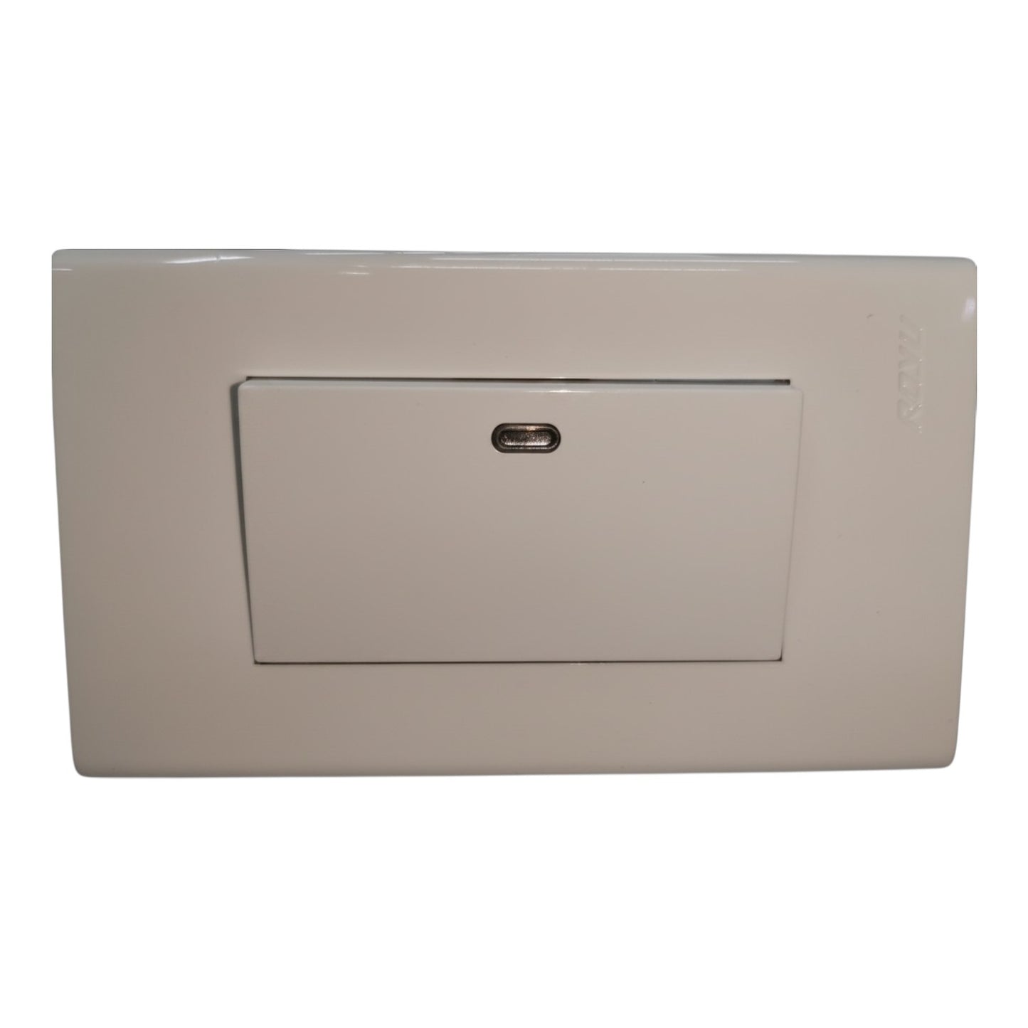 Royu 1 Gang 1 Way Switch Illuminated LED Indicator with Plate Cover Wide Series 10A 220V WD601