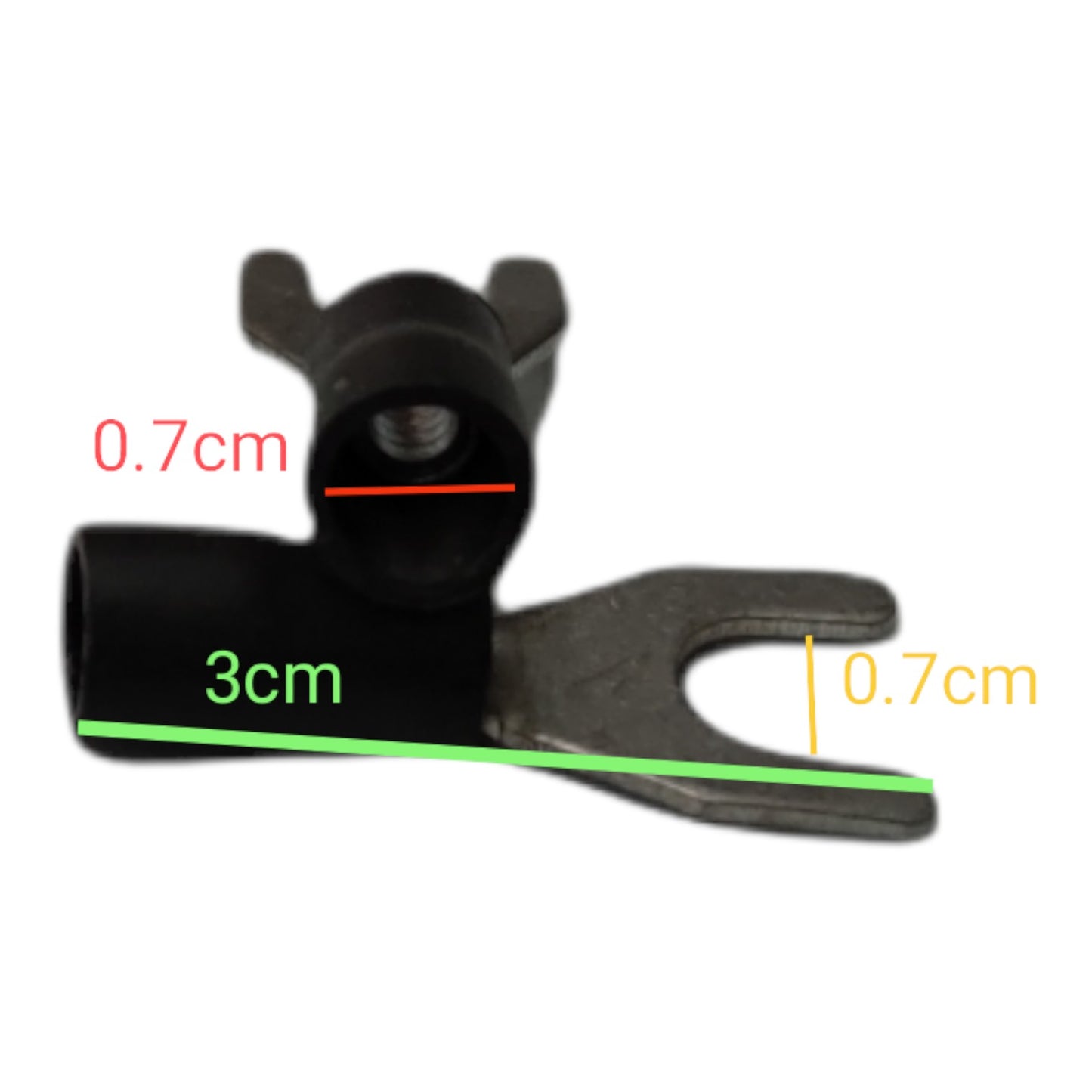 Y Terminal With Insulation 5.5mm wire 7mm Y Size (10PCS) , Y Terminal 5.5mm YBB-14 (10PCS)