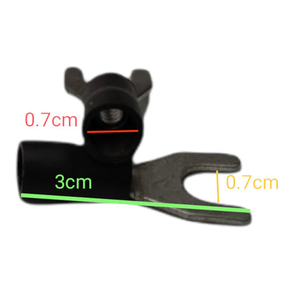 Y Terminal With Insulation 5.5mm wire 7mm Y Size (10PCS) , Y Terminal 5.5mm YBB-14 (10PCS)