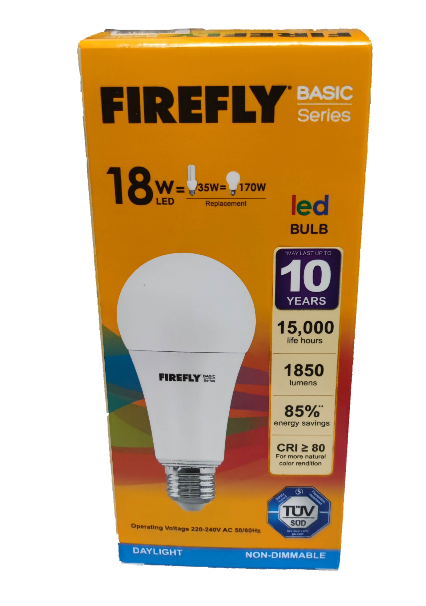 Firefly 18W LED Bulb E27 220V Daylight