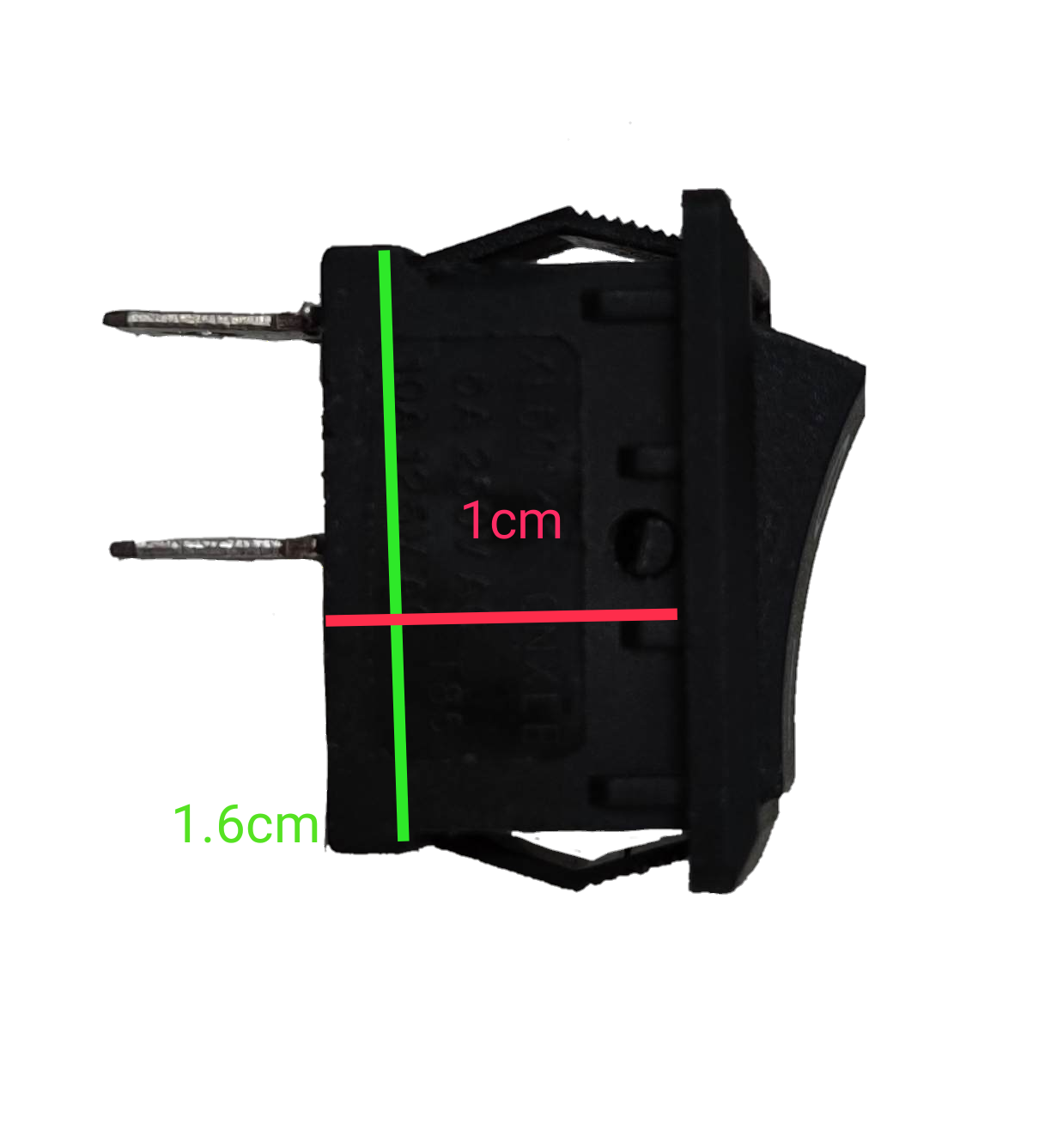 Rocker Switch SPST Small 5A 125VAC (3PCS)