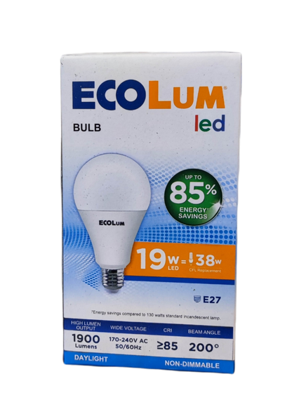 Ecolum 19W LED Bulb 220V E27 Daylight