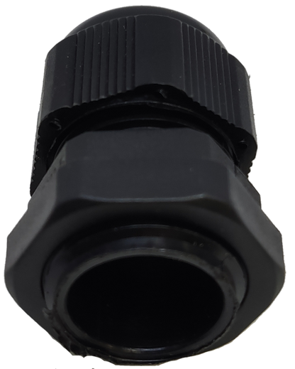 Grippes black cable management Cable Gland M20 6-12mm with ribbed grip surface