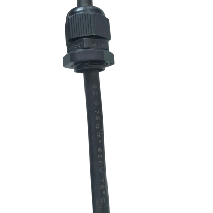 Grippes cable gland M20 6-12mm securing black cable for effective cable management