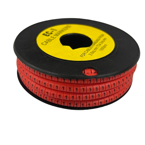 Grippes Cable Marker 1 - Red for organized cable management and identification