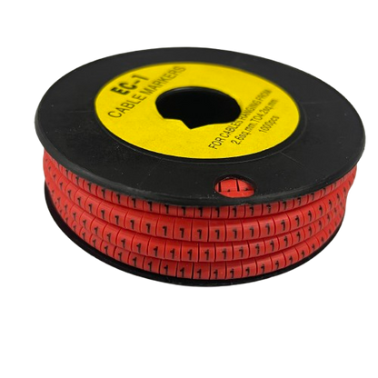 Grippes Cable Marker 1 - Red for organized cable management and identification