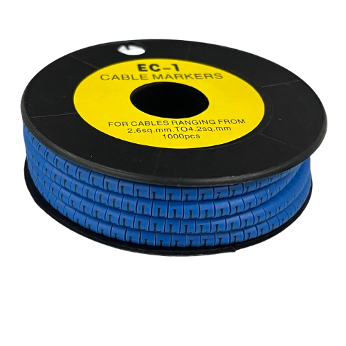 Grippes Cable Marker Blue - L on a spool with 1000 pieces for organized cable management