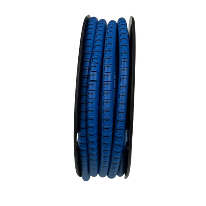 Grippes Cable Marker Blue - L on a spool for organizing and managing cables efficiently