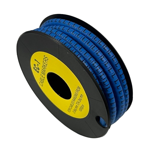 Grippes Cable Marker Blue - L on spool for effective cable management and organization