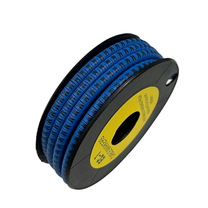 Grippes Cable Marker Blue - M on a spool for organized cable management solutions