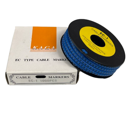 Grippes Cable Marker Blue - M Roll with 1000 Pieces for Efficient Cable Management