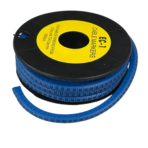 Grippes Cable Marker Blue - M Roll for Effective Cable Management and Organization