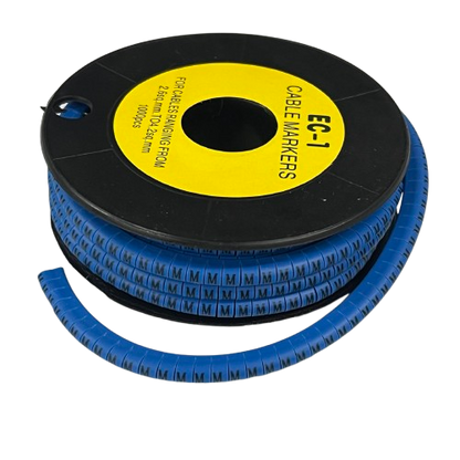 Grippes Cable Marker Blue - M Roll for Effective Cable Management and Organization