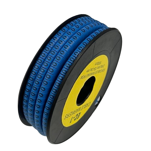 Grippes Cable Marker Blue - O Roll for Easy Cable Organization and Labeling