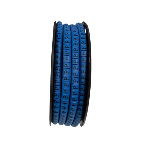 Grippes Cable Marker Blue - P for efficient organization and identification of cables