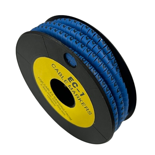 Grippes Cable Marker Blue - Q on a spool for organized cable management and identification