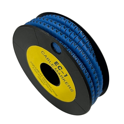 Grippes Cable Marker Blue - Q on a spool for organized cable management and identification