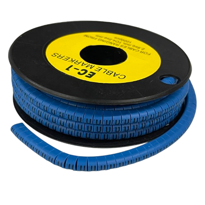 Grippes Cable Marker Blue - U on a spool for effective cable management and organization