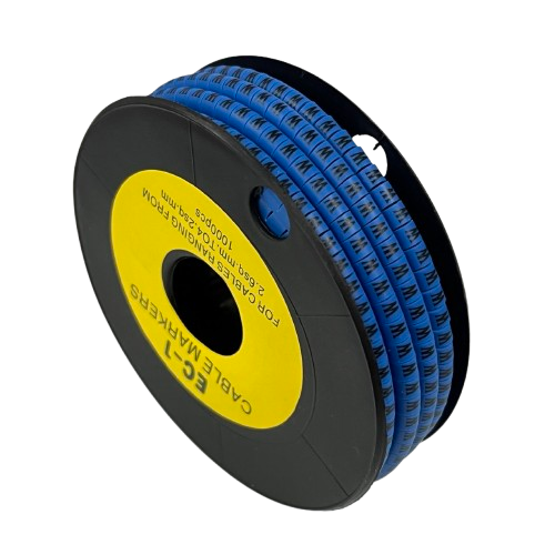 Grippes Cable Marker Blue - W on a roll for efficient cable management and organization