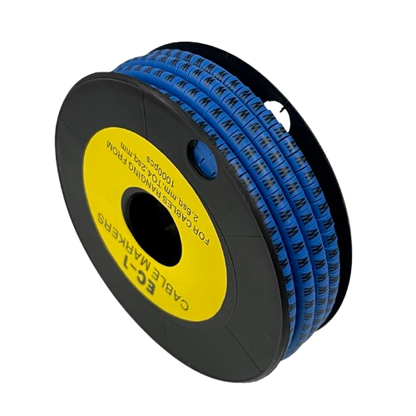 Grippes Cable Marker Blue - W on a roll for efficient cable management and organization
