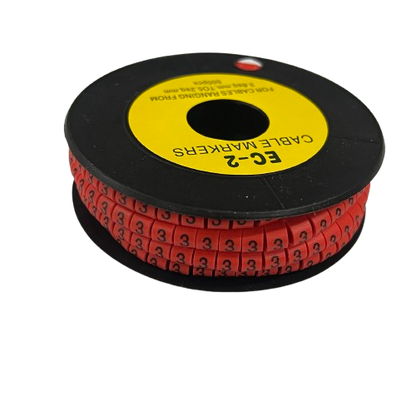 Grippes Cable Marker Red - 3500pcs on a spool for organized cable management and identification