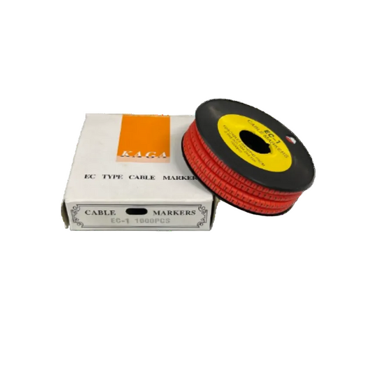 Grippes Cable Marker Red I - 1000pcs on a spool for efficient cable organization and management