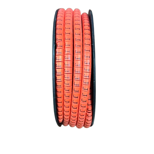 Grippes Cable Marker Red - J on a spool for organizing and marking cables effectively