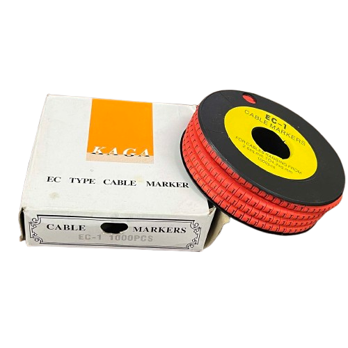 Grippes Cable Marker Red - K for organizing and labeling cables with 1800 pieces in a roll