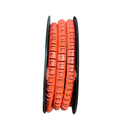 Grippes Cable Marker Red - L on a spool for organizing and identifying cables easily