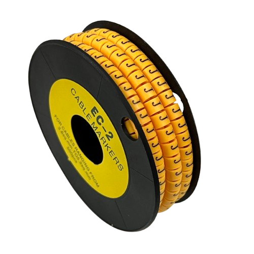 Grippes Cable Marker Yellow - J on a roll for effective cable organization and identification
