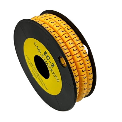 Grippes Cable Marker Yellow - J on a roll for effective cable organization and identification
