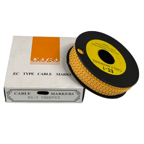 Grippes EC-1Y cable marker 1000PCS roll with box for organized cable management