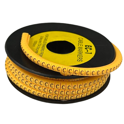 Grippes EC-1Y cable marker 1000PCS on a spool for efficient cable organization