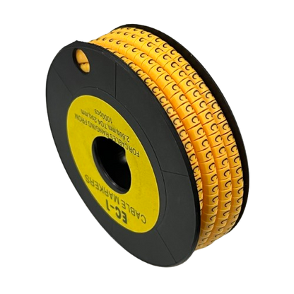 Grippes EC-1Y cable marker 1000PCS on a spool for organized cable management