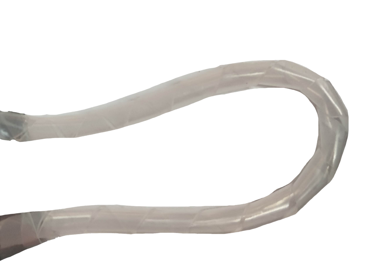 Transparent flexible cable wrap 10 meters length for cable management and organization