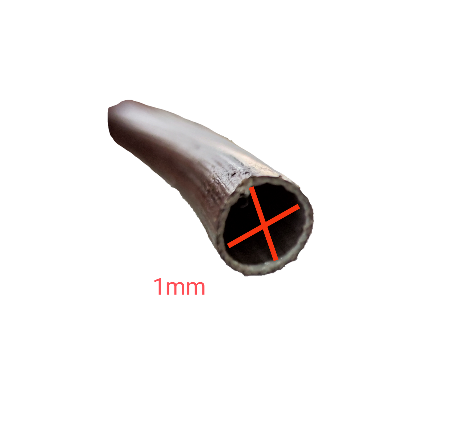 Close-up of Cambric Tubing 80cm Length with 1mm diameter for electrical circuitry and parts