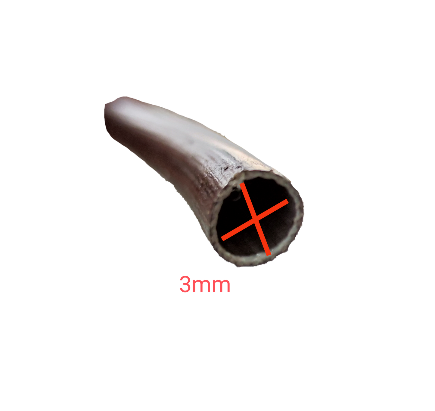 Close-up of Cambric Tubing 80cm Length with 3mm diameter for electrical circuitry and parts