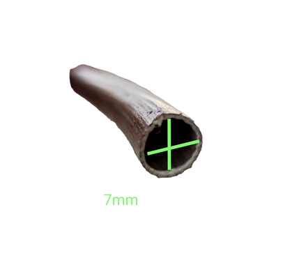 Close-up of Cambric Tubing 80cm Length with 7mm diameter for electrical circuitry and parts