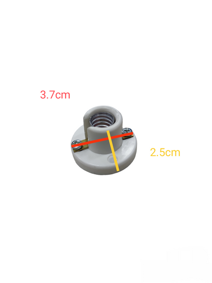 Surer Candelabra Socket E-14 Socket 0.5A 250V white electrical light bulb holder with mounting screws