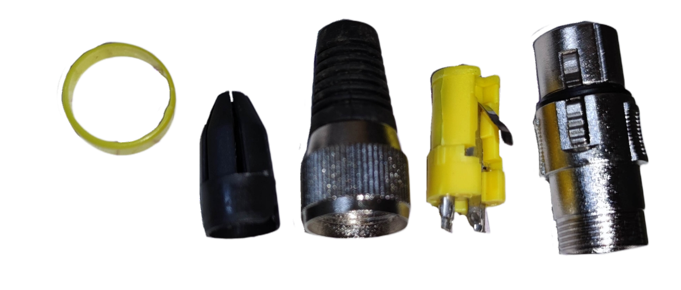 Canon Jack XLR Female studio equipment connectors and parts from China on black background