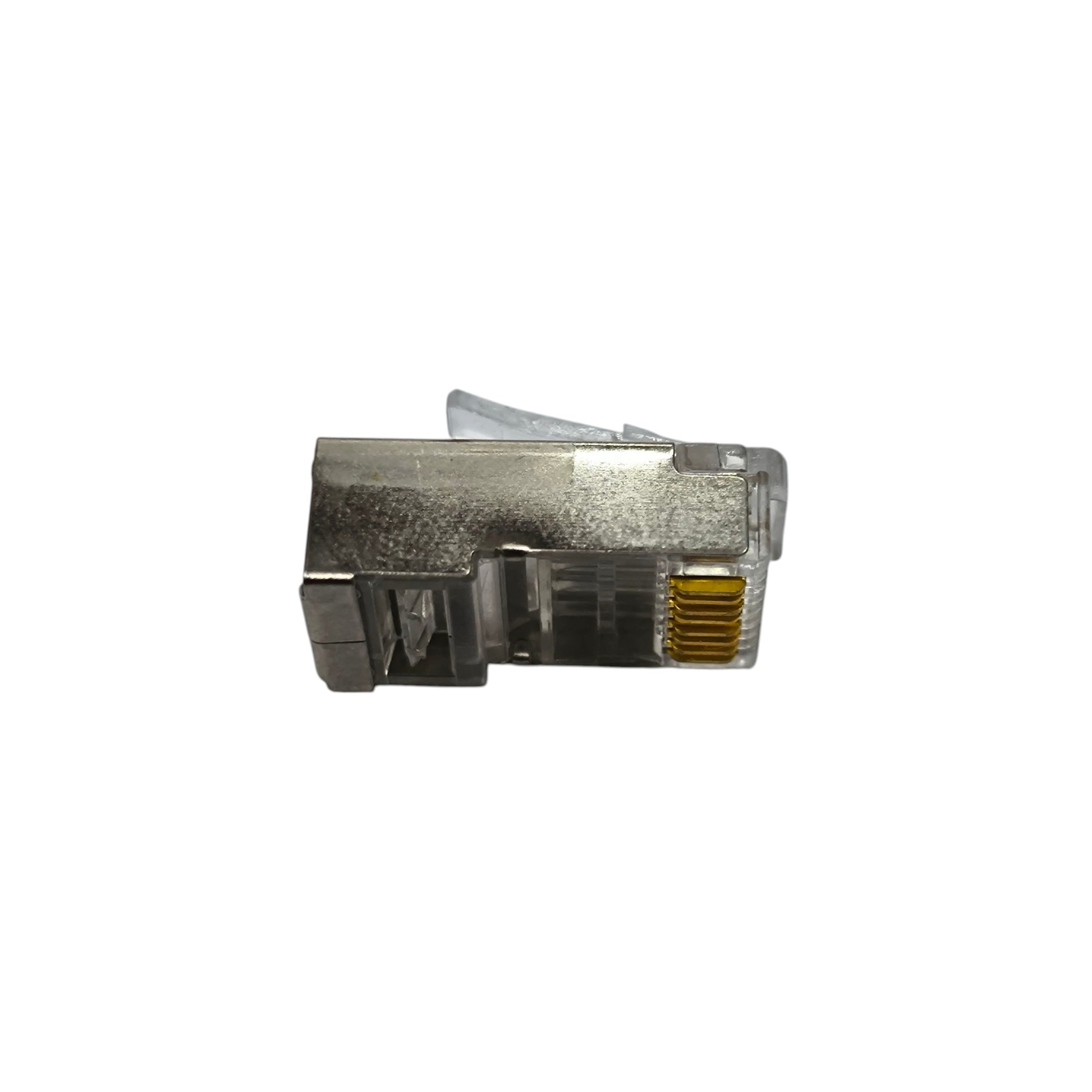 AMP CAT 6E shielded RJ45 connector designed for high-speed Ethernet connections