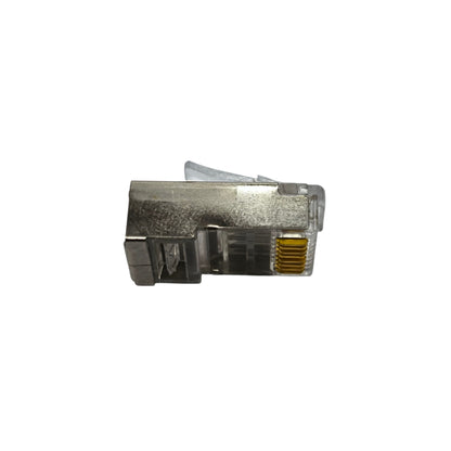 AMP CAT 6E shielded RJ45 connector designed for high-speed Ethernet connections