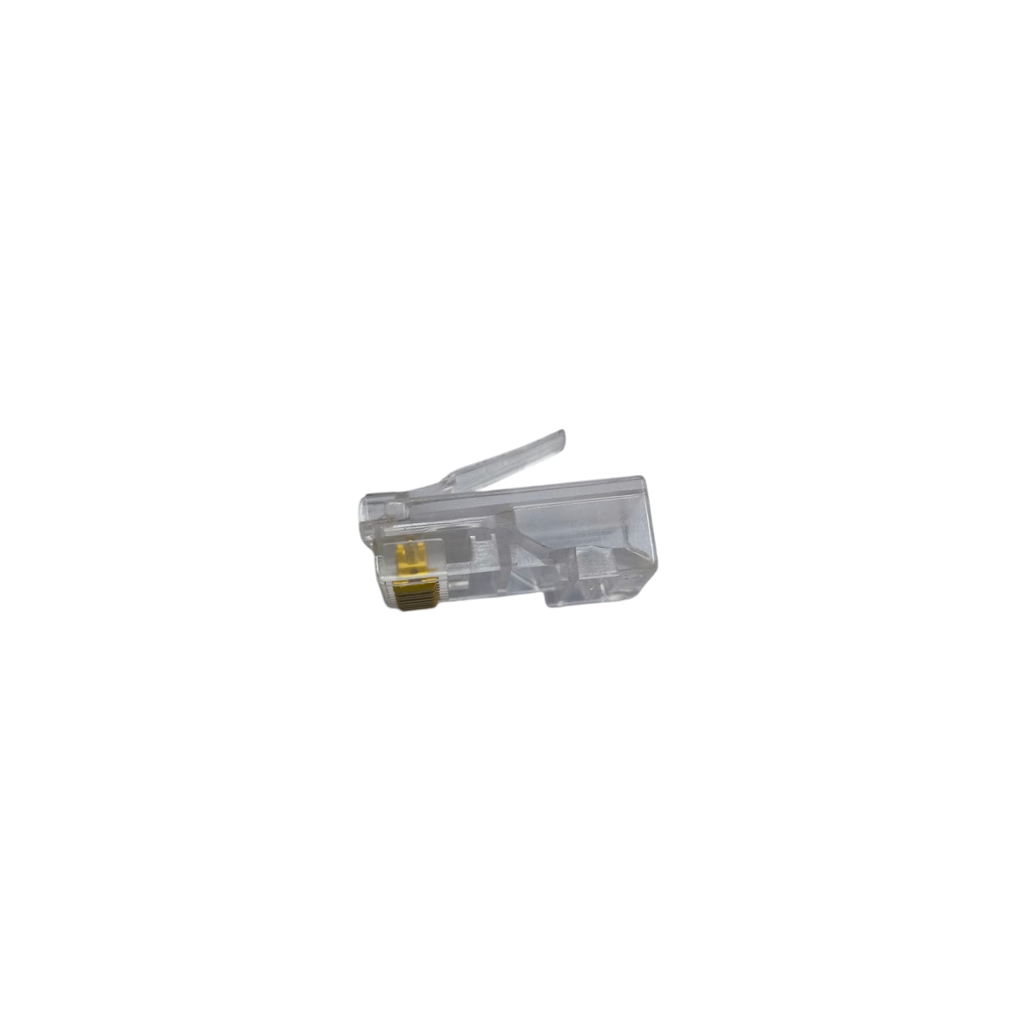 Transparent CAT5e RJ45 connector plug for reliable network cable connections