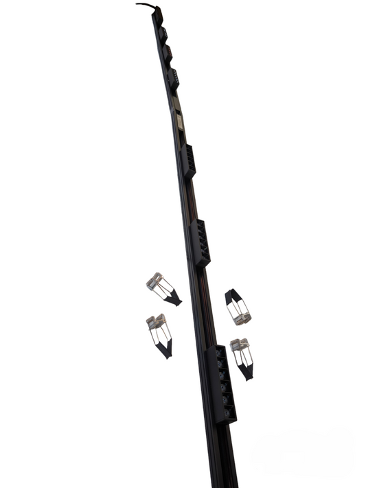 Magnetic Track Light 2 Meters 26mm with 6 pcs 6W Grille Track Light Warm White 3000K and Power Supply 100W 220V ( ILLUMIQ TERRA)