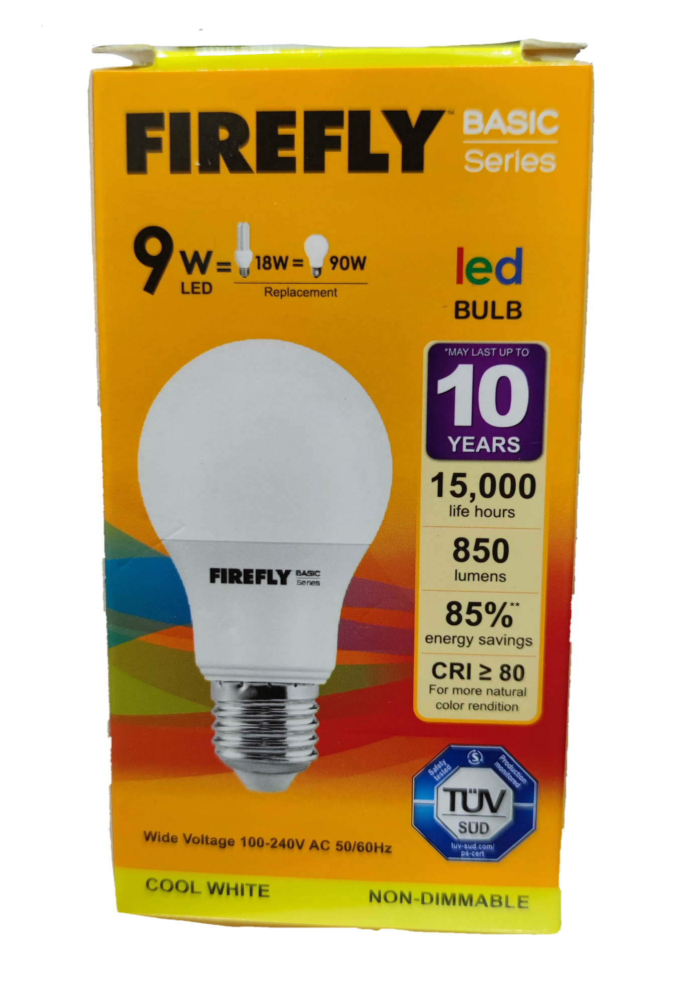 Firefly 9W LED Bulb E27 220V Cool White