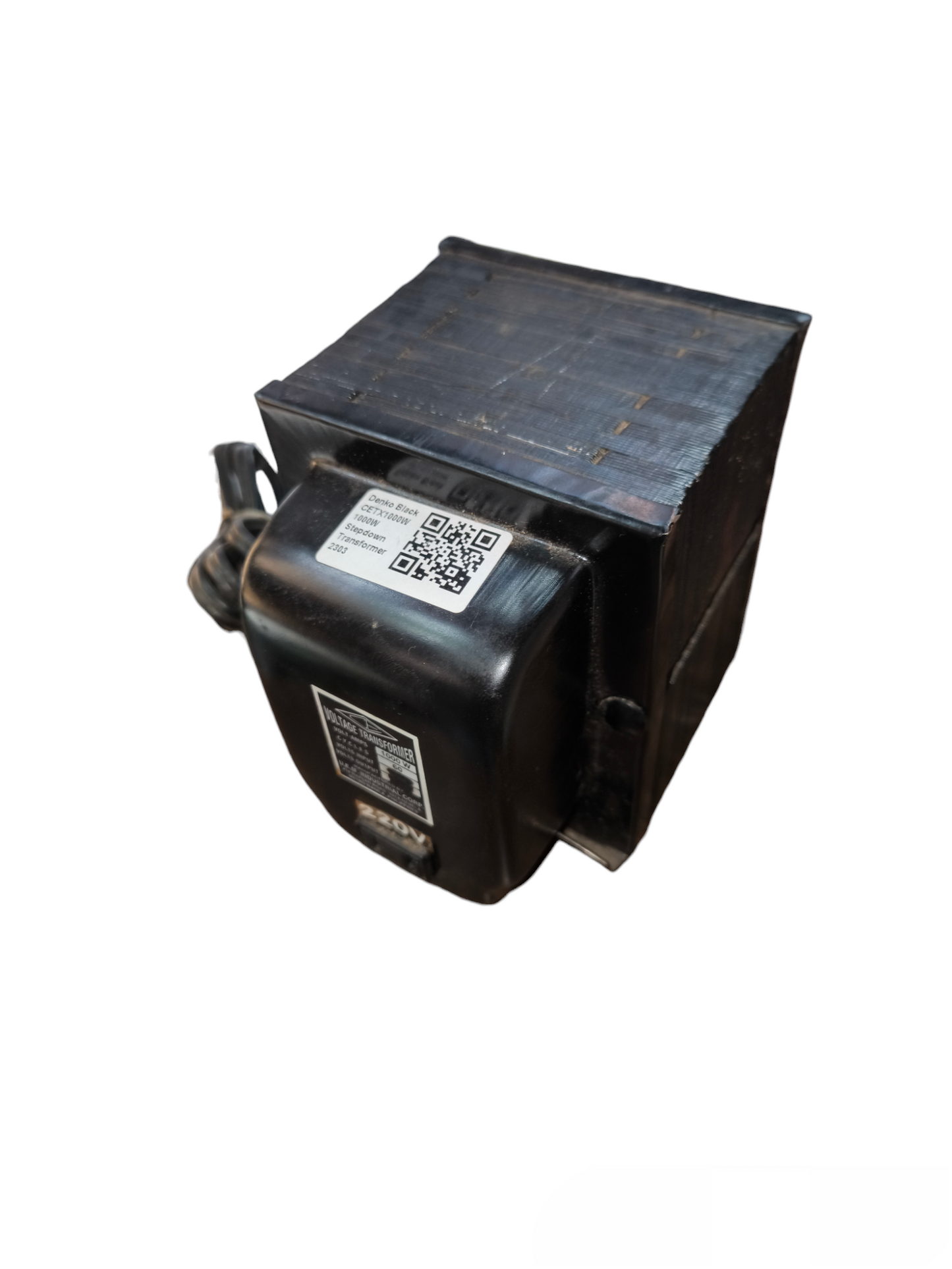 CE 1000W Step Up Transformer 110V to 220V black electrical device for door chimes and bells