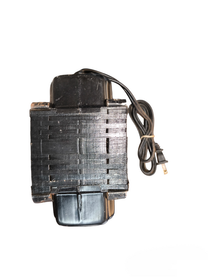 CE 1000W Step Up Transformer 110V to 220V black electrical device with power cord for door chimes and bells