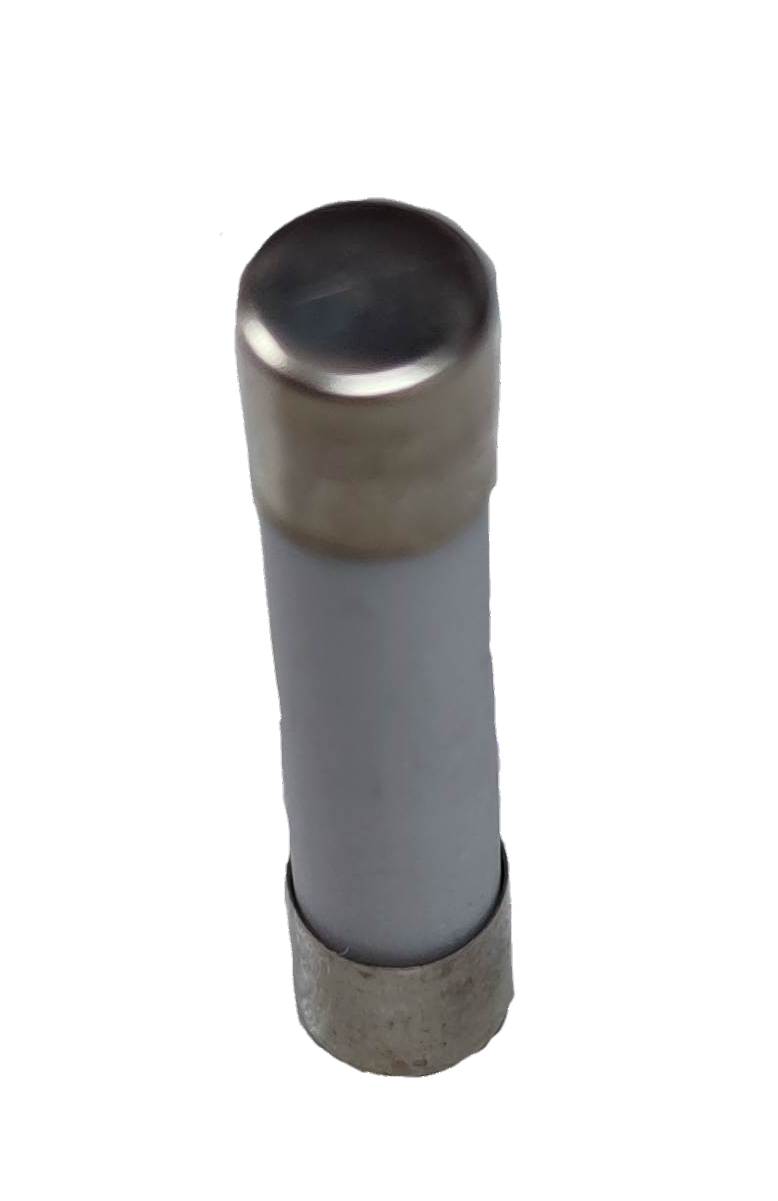 Ceramic Fuse 6x30mm 220V electrical component with metal end caps for circuit protection